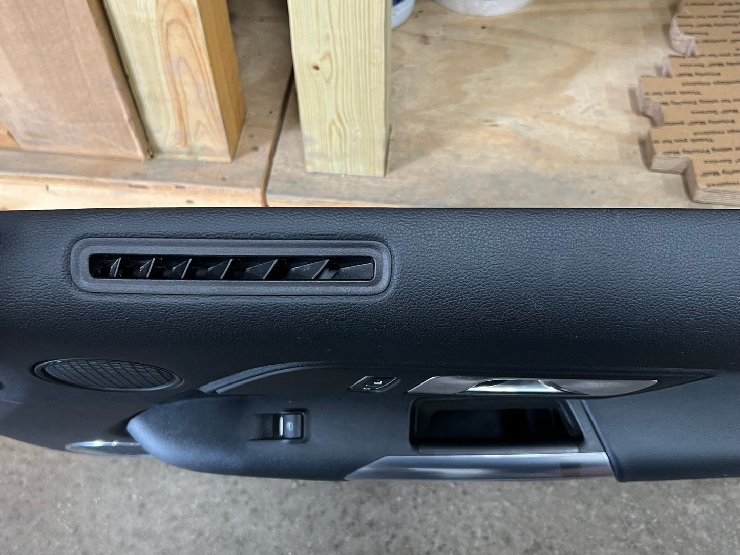 2018-2021 Mustang GT V6 EcoBoost RH Passenger Leather Insert Door Panel Soft