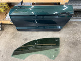 2015-2021 Ford Mustang GT GT500 LH Driver Side Door Complete w/Glass Green B5