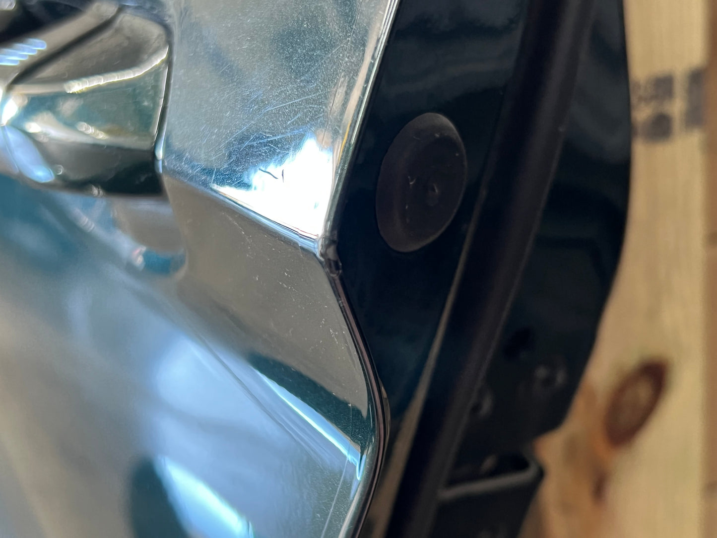 2015-2021 Ford Mustang GT GT500 LH Driver Side Door Complete w/Glass Green B5