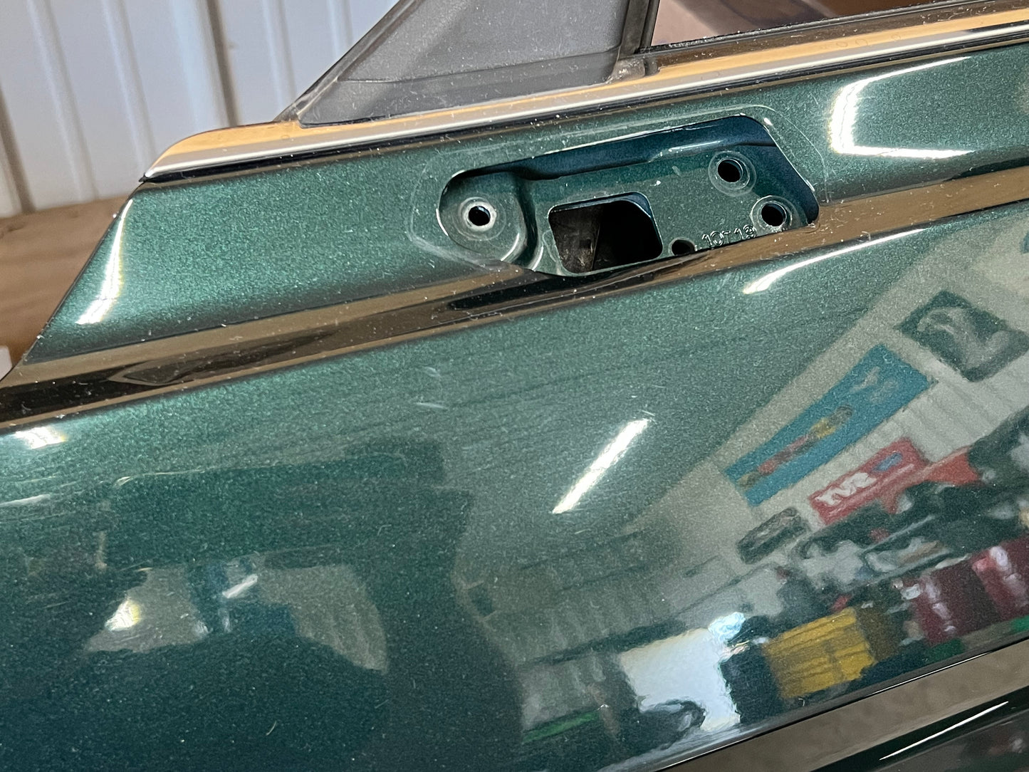 2015-2021 Ford Mustang GT GT500 LH Driver Side Door Complete w/Glass Green B5