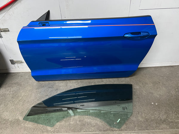 2015-2022 Ford Mustang GT EcoBoost LH Driver Side Door Complete w/Glass E7