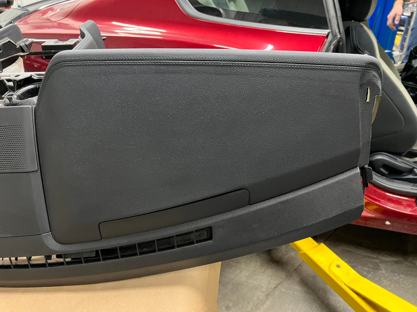 2018-2022 Ford Mustang Bullitt GT 5.0 PP1 Leather Dash Pad Frame Green Stitch