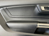 2018-2021 Mustang GT V6 EcoBoost LH RH Premium Leather Insert Door Panels Pair