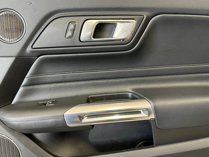 2018-2023 Mustang GT V6 EcoBoost LH RH Premium Leather Insert Door Panels Pair