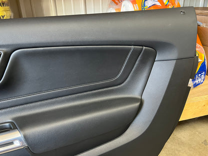 2018-2023 Mustang GT V6 EcoBoost LH RH Premium Leather Insert Door Panels Pair