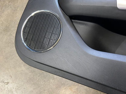 2018-2023 Mustang GT V6 EcoBoost LH RH Premium Leather Insert Door Panels Pair